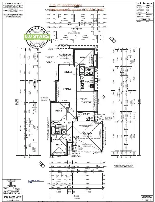 Floorplan of Homely house listing, 6 Cappuccino Drive, Baldivis WA 6171