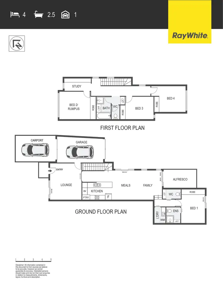 Floorplan of Homely house listing, 48B Bandjalong Crescent, Aranda ACT 2614