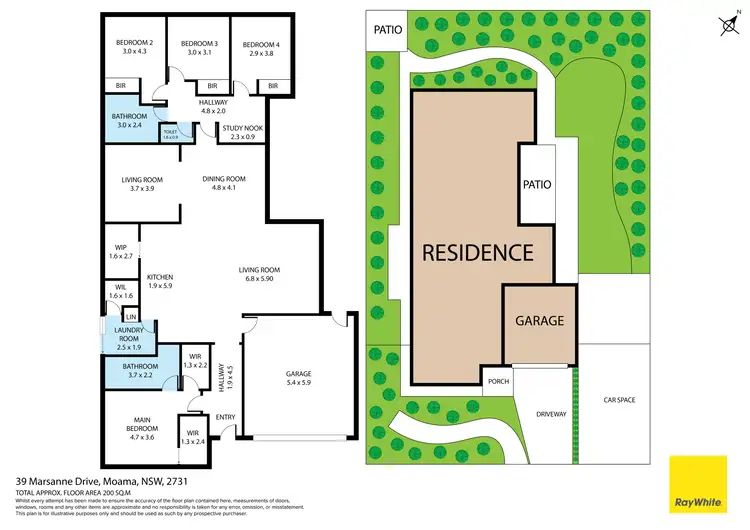 Floorplan of Homely house listing, 39 Marsanne Drive, Moama NSW 2731