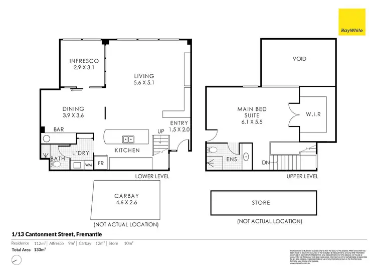 Floorplan of Homely house listing, 1/13 CANTONMENT Street, Fremantle WA 6160