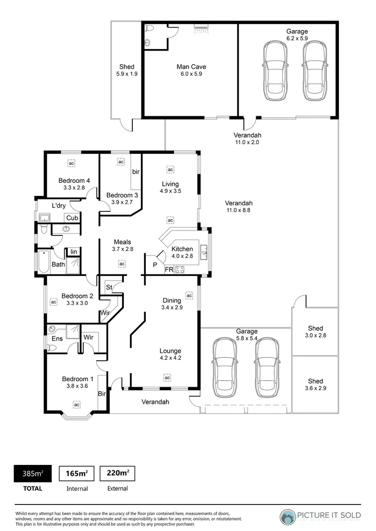 Floorplan of Homely house listing, 3 The Grove, Andrews Farm SA 5114