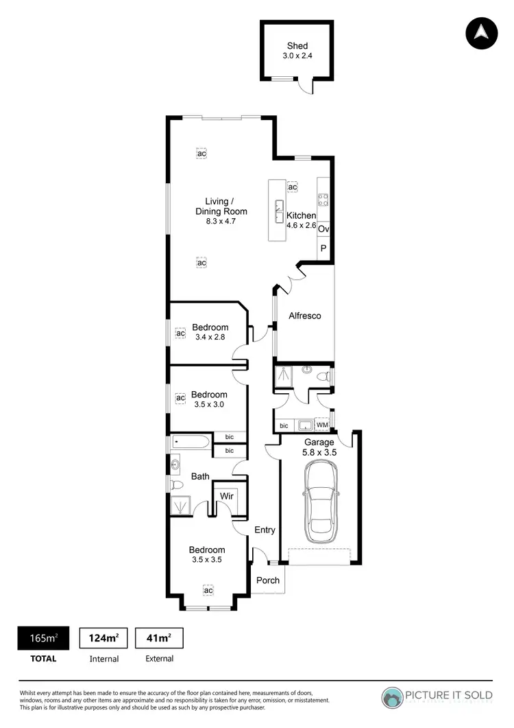 Floorplan of Homely house listing, 18A Hobbs Street, Findon SA 5023