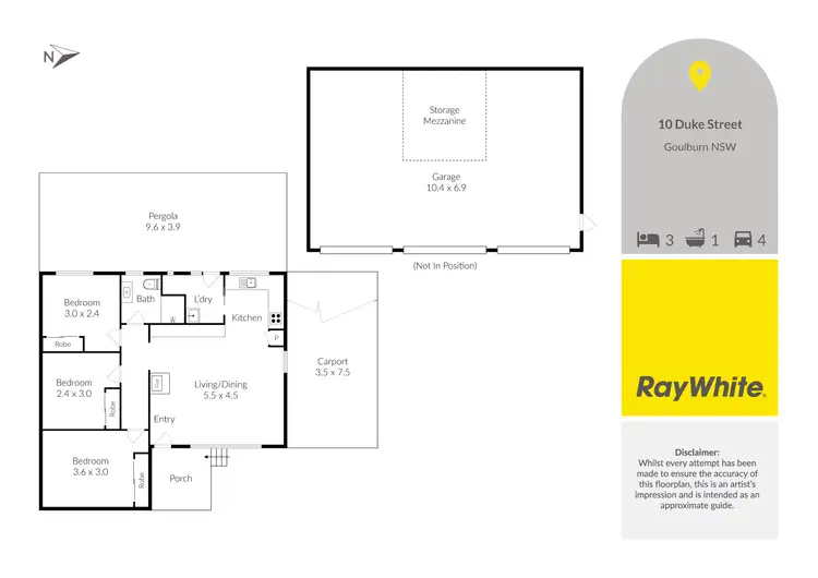 Floorplan of Homely house listing, 10 Duke Street, Goulburn NSW 2580