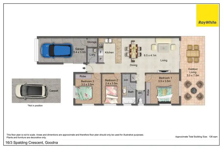Floorplan of Homely house listing, 16/3 Spalding Crescent, Goodna QLD 4300