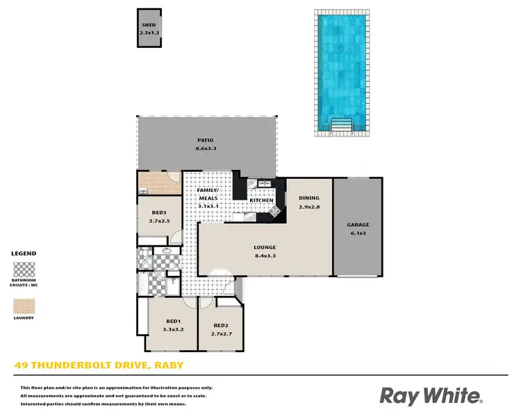Floorplan of Homely house listing, 49 Thunderbolt Drive, Raby NSW 2566