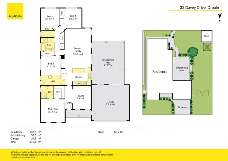 Floorplan of Homely house listing, 32 Davey Drive, Drouin VIC 3818
