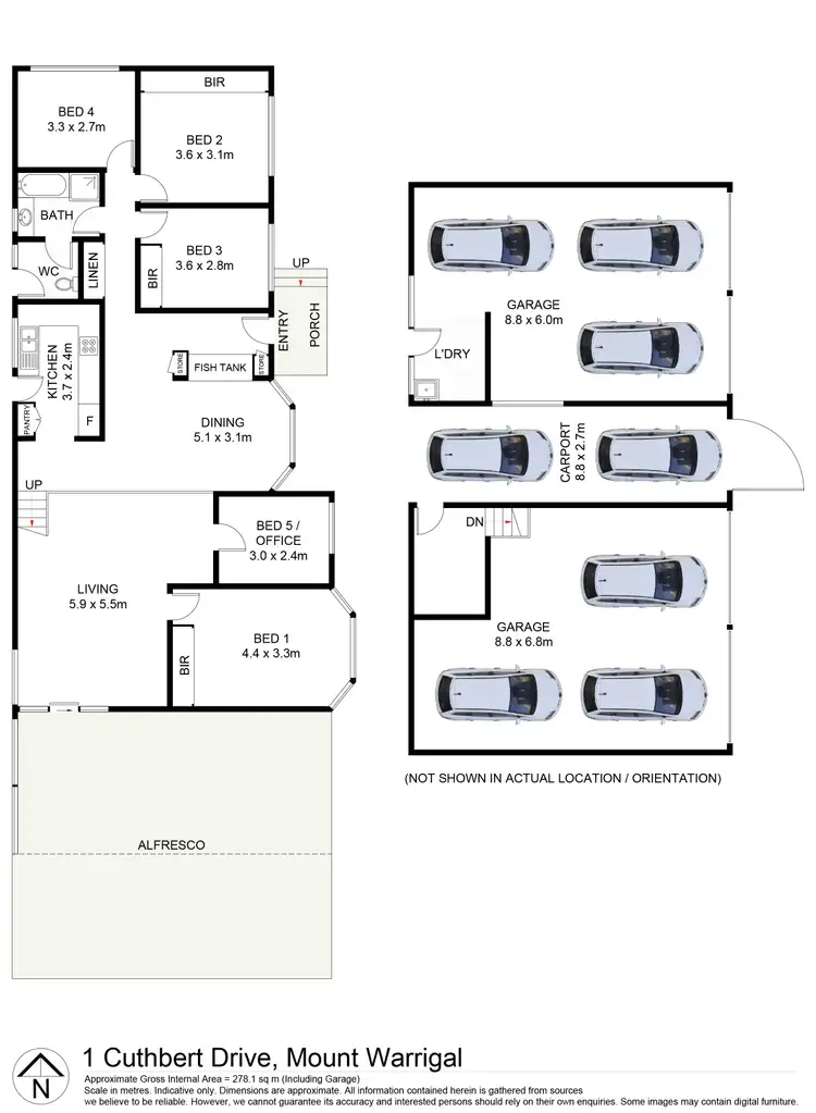 Floorplan of Homely house listing, 1 Cuthbert Drive, Mount Warrigal NSW 2528