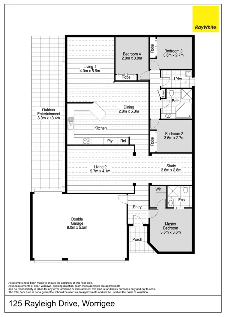 Floorplan of Homely house listing, 125 Rayleigh Drive, Worrigee NSW 2540