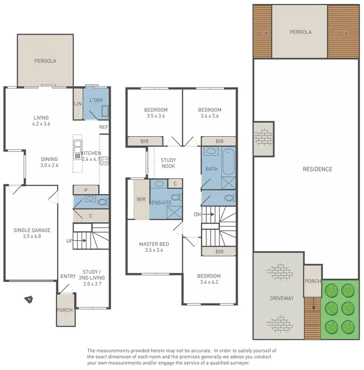 Floorplan of Homely townhouse listing, 45 Mulholland Drive, Tarneit VIC 3029