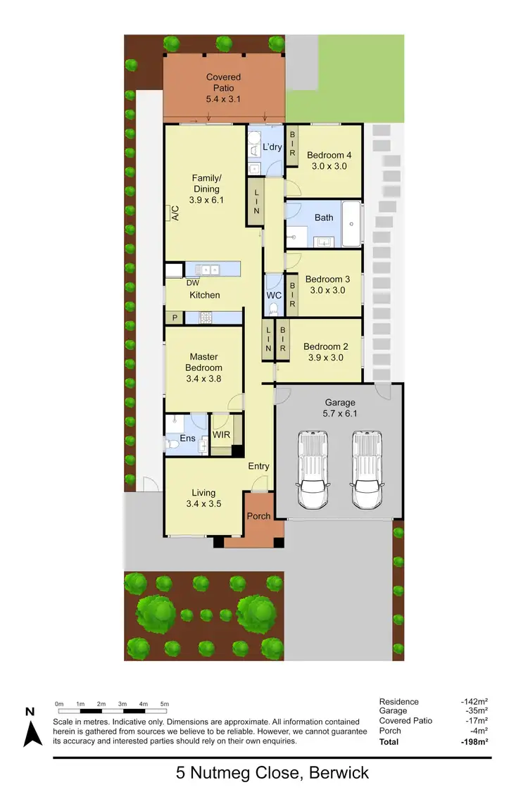Floorplan of Homely house listing, 5 Nutmeg Close, Berwick VIC 3806