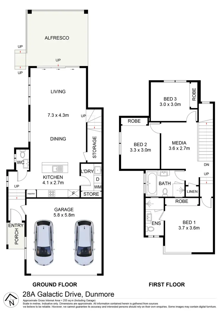 Floorplan of Homely house listing, 28A Galactic Drive, Dunmore NSW 2529