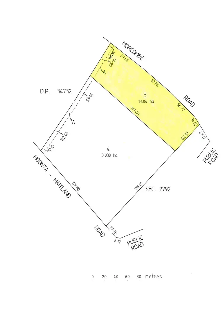 Floorplan of Homely land listing, 64 Morcombe Road, Moonta Mines SA 5558