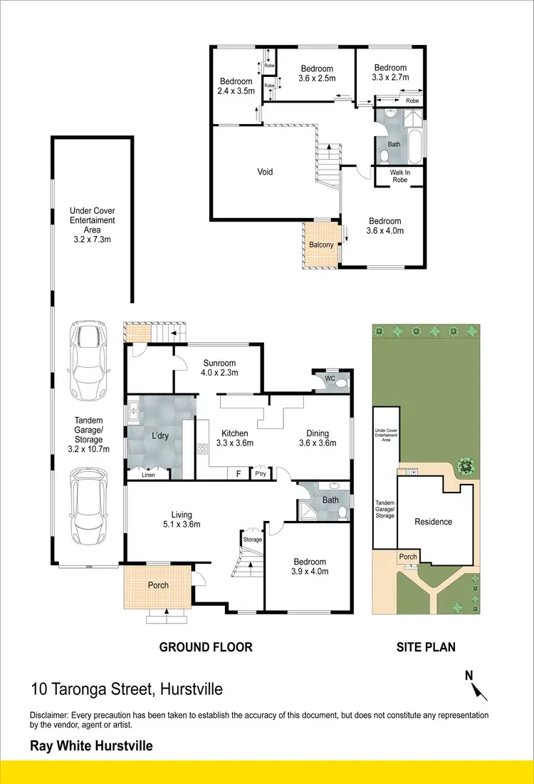 Floorplan of Homely house listing, 10 Taronga Street, Hurstville NSW 2220