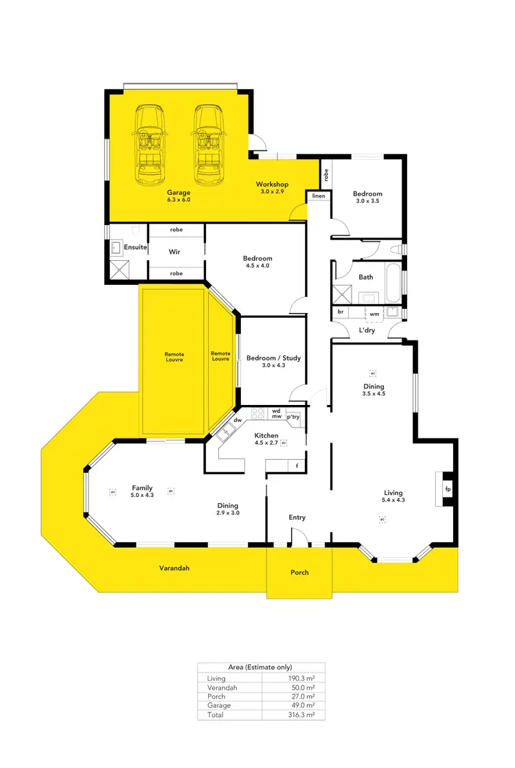 Floorplan of Homely house listing, 13 Mitchell Crescent, Pasadena SA 5042