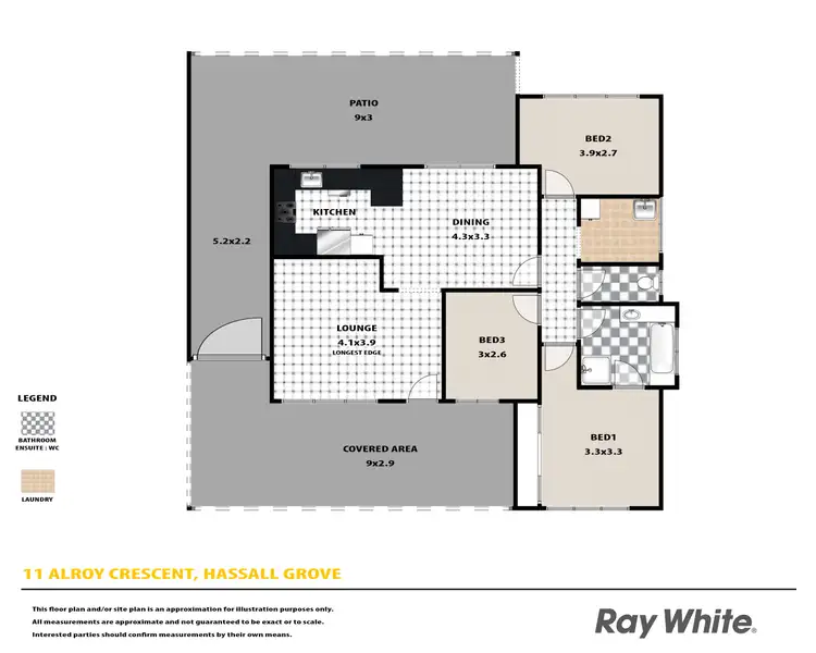 Floorplan of Homely house listing, 11 Alroy Crescent, Hassall Grove NSW 2761