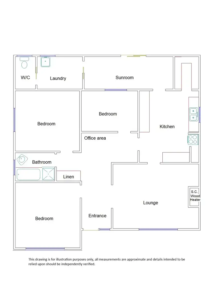 Floorplan of Homely house listing, 100 Scott Street, Bordertown SA 5268