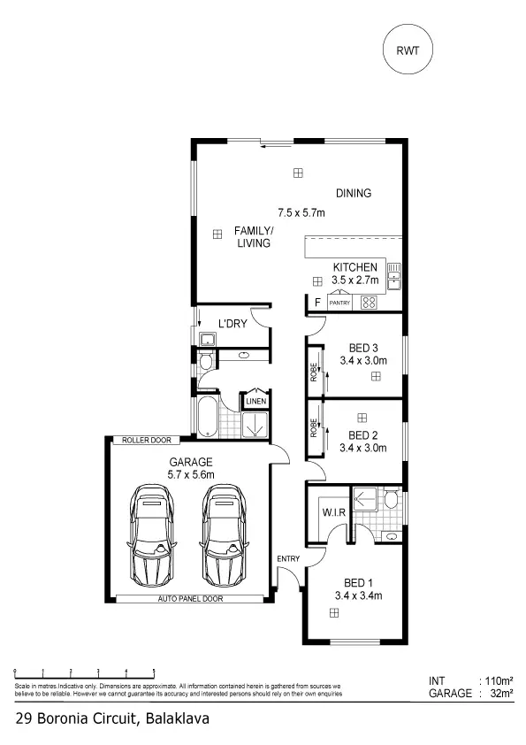 Floorplan of Homely house listing, 29 Boronia Circuit, Balaklava SA 5461