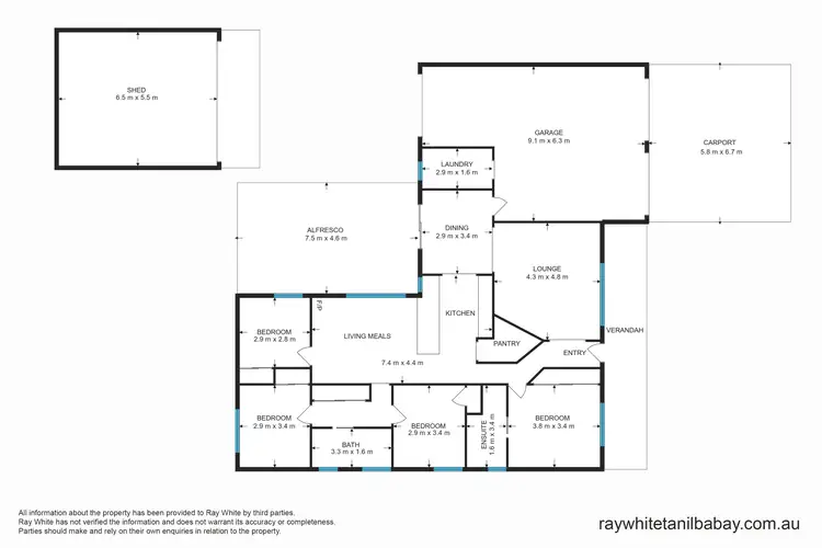 Floorplan of Homely house listing, 77 Tilligerry Track, Tanilba Bay NSW 2319