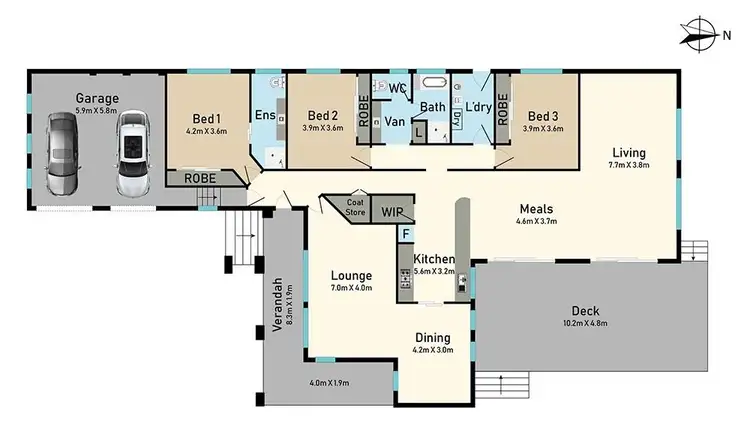 Floorplan of Homely house listing, 39 Williams Crescent, Wooli NSW 2462