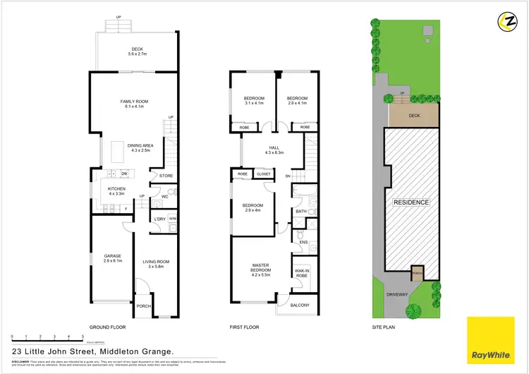 Floorplan of Homely semi-detached listing, 23 Little John Street, Middleton Grange NSW 2171