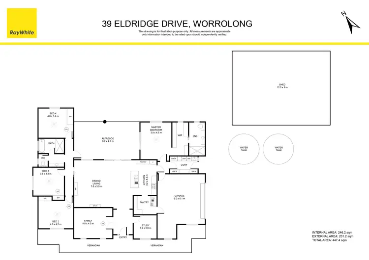 Floorplan of Homely house listing, 39 Eldridge Drive, Worrolong SA 5291