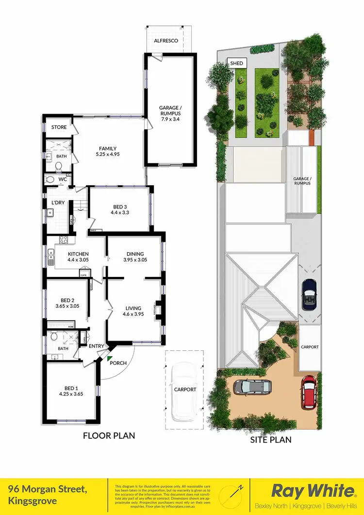 Floorplan of Homely house listing, 96 Morgan Street, Kingsgrove NSW 2208
