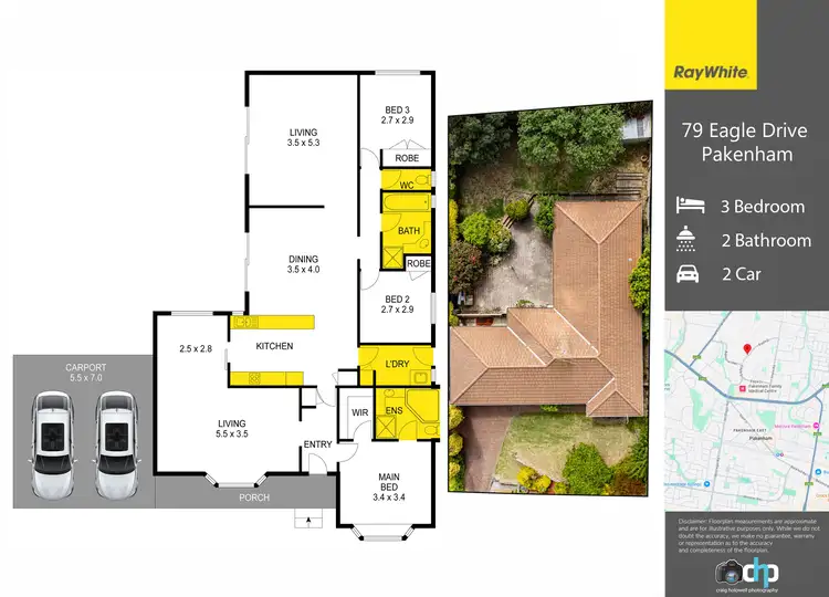 Floorplan of Homely house listing, 79 Eagle Drive, Pakenham VIC 3810