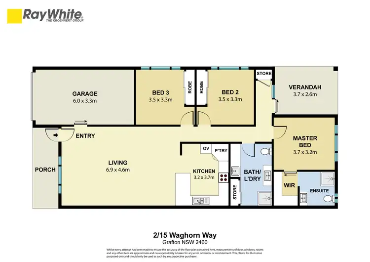 Floorplan of Homely house listing, 2/15 Waghorn Way, Grafton NSW 2460