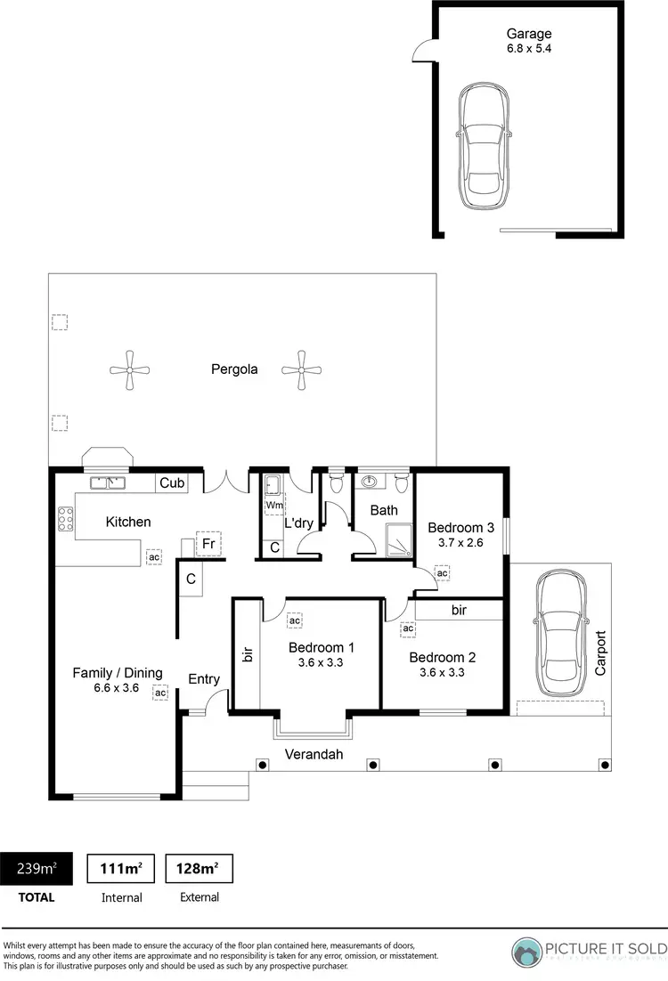 Floorplan of Homely house listing, 3 Kalimna Avenue, Campbelltown SA 5074