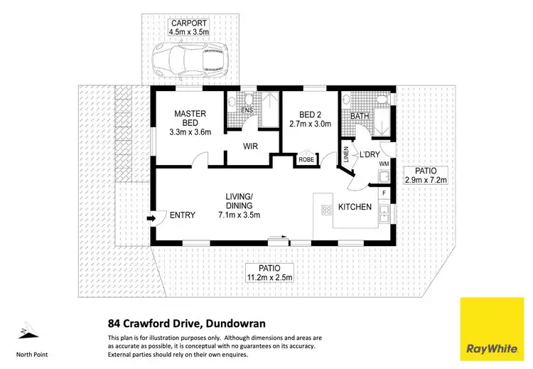 Floorplan of Homely house listing, 84 Crawford Drive, Dundowran QLD 4655