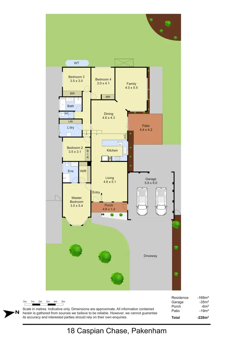 Floorplan of Homely house listing, 18 Caspian Chase, Pakenham VIC 3810
