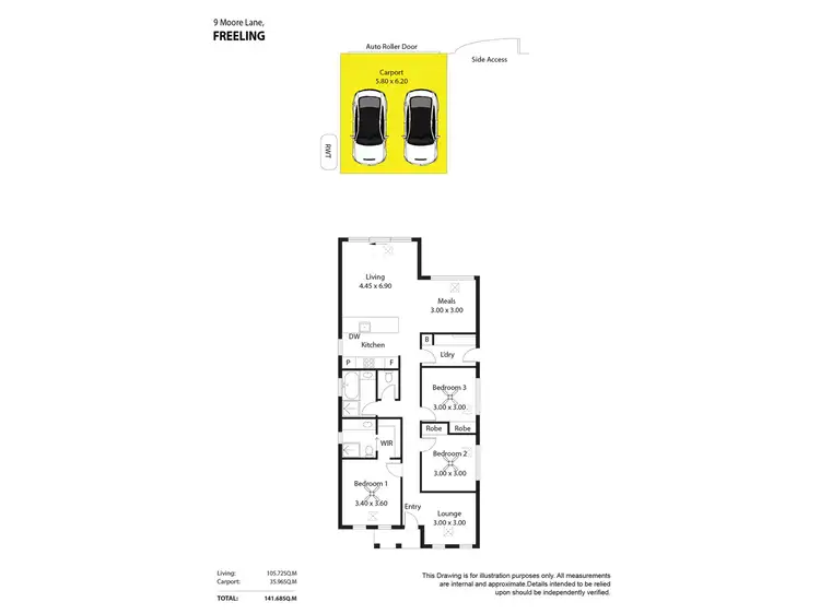 Floorplan of Homely house listing, 9 Moore Lane, Freeling SA 5372