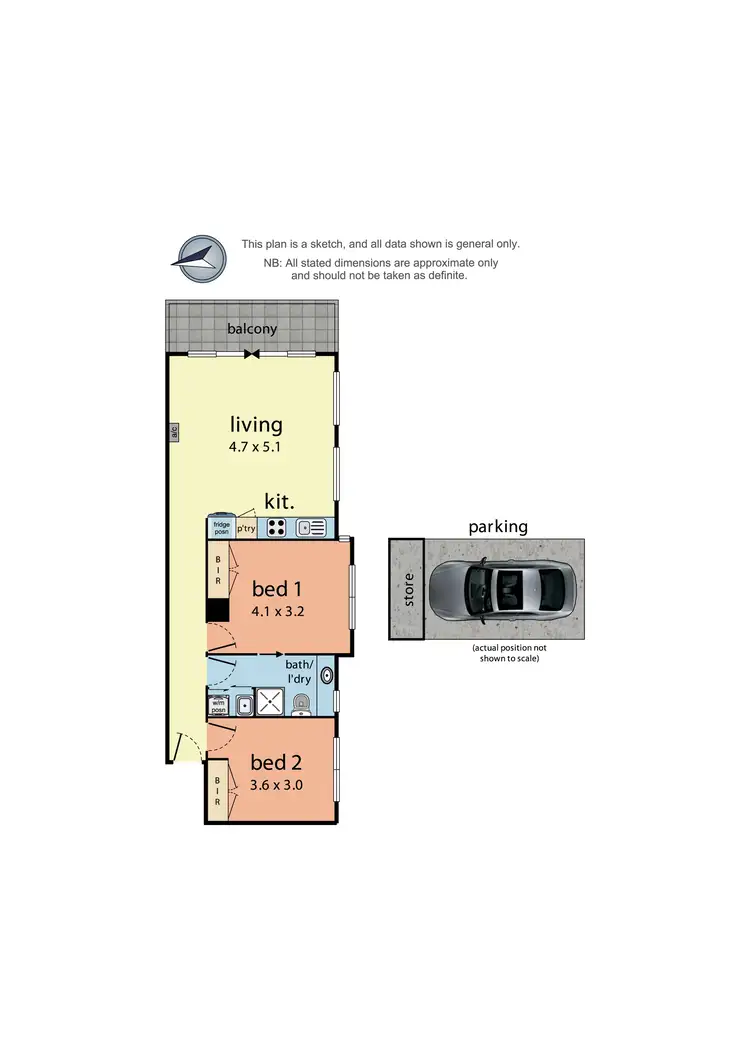 Floorplan of Homely apartment listing, 4/12 Alfrick Road, Croydon VIC 3136