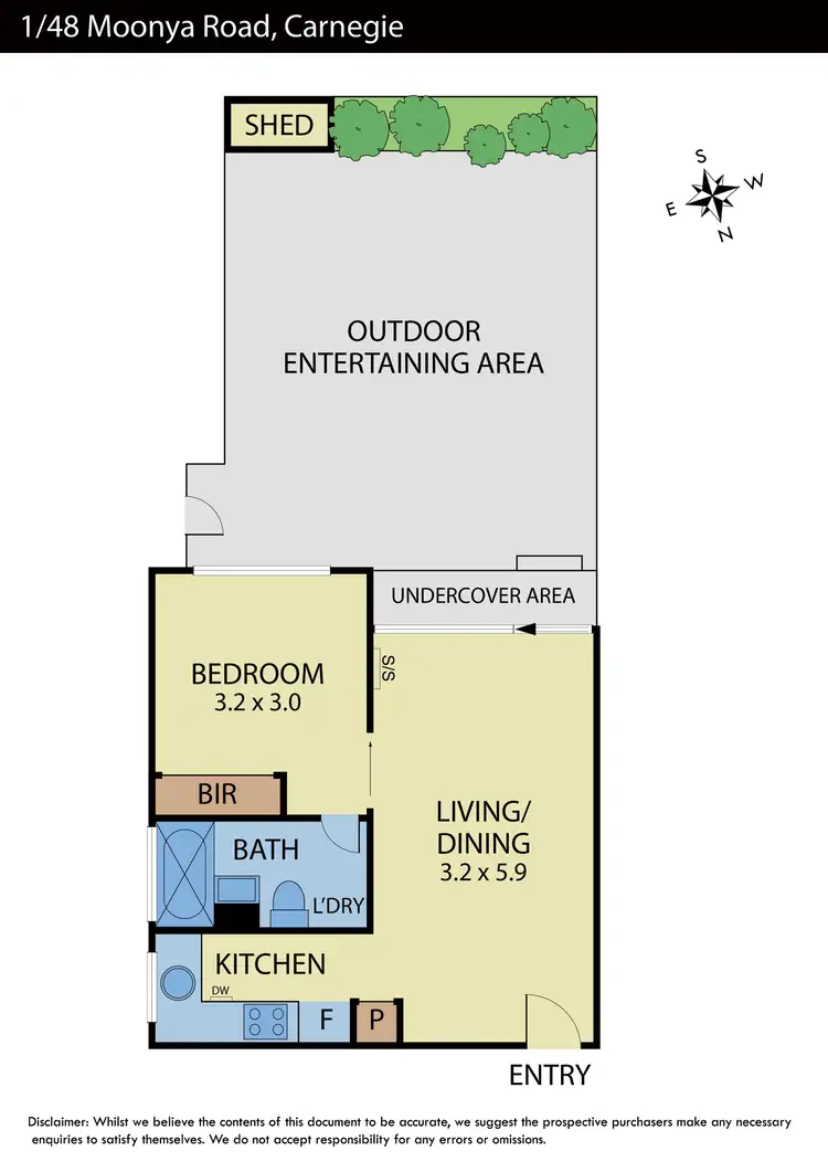Floorplan of Homely apartment listing, 1/48 Moonya Road, Carnegie VIC 3163