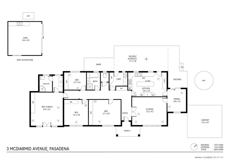 Floorplan of Homely house listing, 3 Mcdiarmid Avenue, Pasadena SA 5042