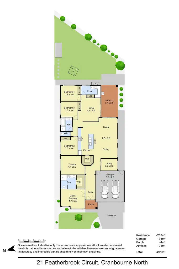 Floorplan of Homely house listing, 21 Featherbrook Circuit, Cranbourne North VIC 3977