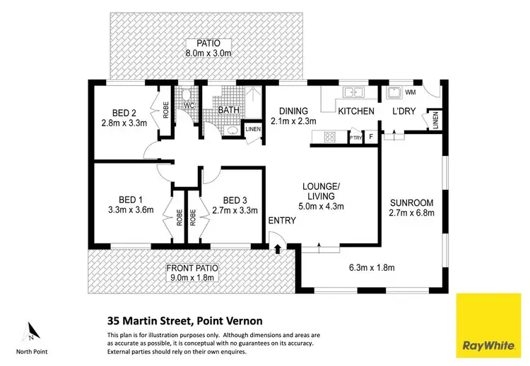 Floorplan of Homely house listing, 35 Martin Street, Point Vernon QLD 4655