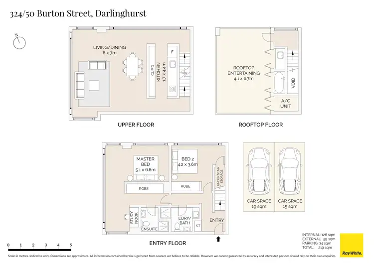 Floorplan of Homely apartment listing, 324/46-50 Burton Street, Darlinghurst NSW 2010