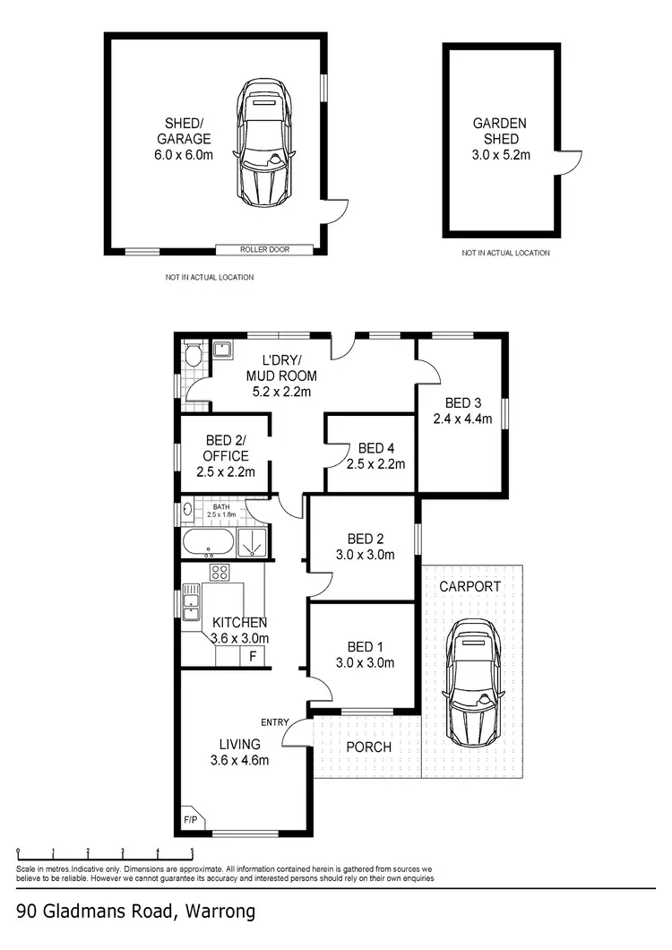 Floorplan of Homely house listing, 90 Gladmans Road, Kirkstall VIC 3283