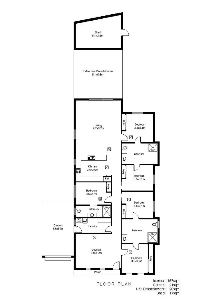 Floorplan of Homely house listing, 4 Longford Crescent, Ferryden Park SA 5010