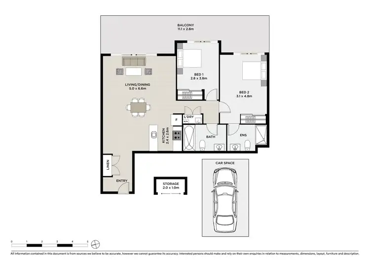 Floorplan of Homely apartment listing, 203/8 Reede Street, Turrella NSW 2205
