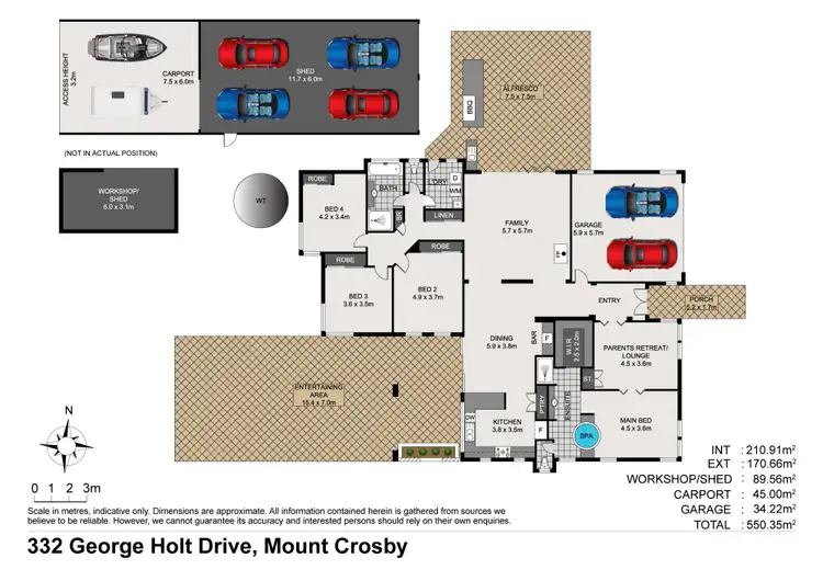 Floorplan of Homely rural property listing, 332 George Holt Drive, Mount Crosby QLD 4306