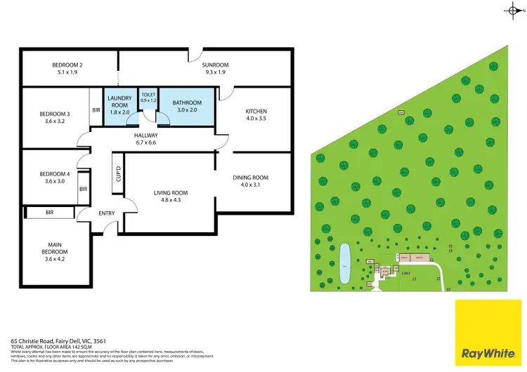 Floorplan of Homely rural property listing, 65 Christie Road, Rochester VIC 3561