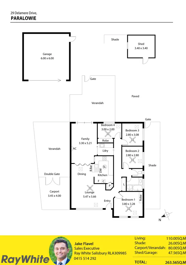 Floorplan of Homely house listing, 29 Delamere Drive, Paralowie SA 5108