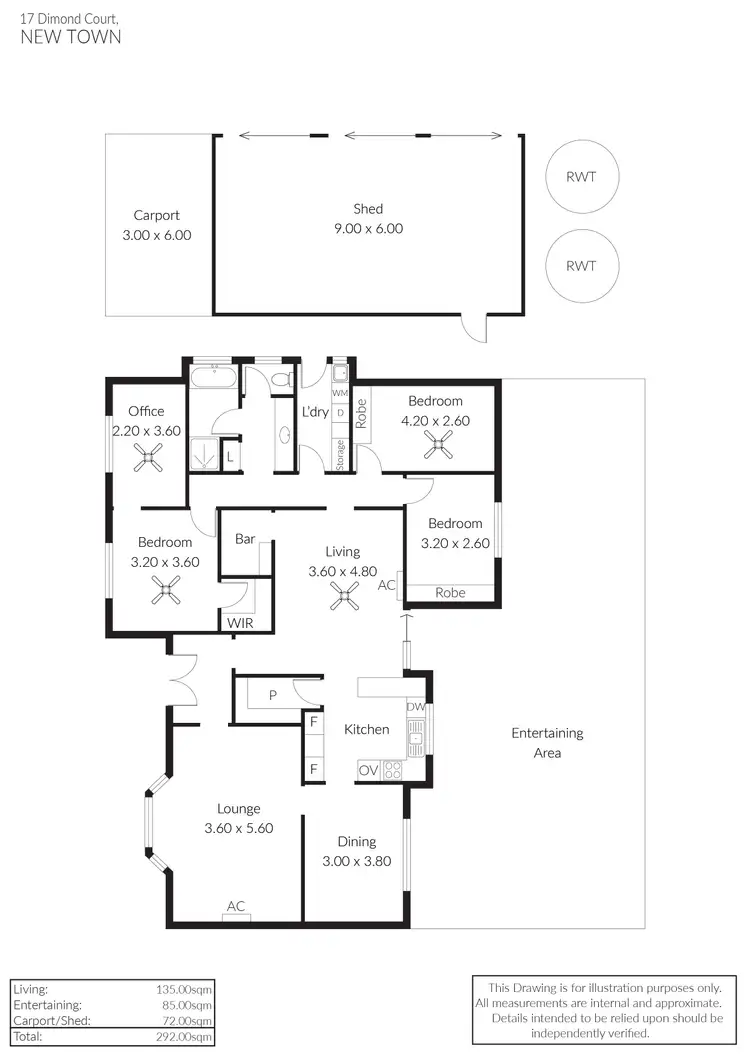 Floorplan of Homely house listing, 17 Dimond Court, Kadina SA 5554