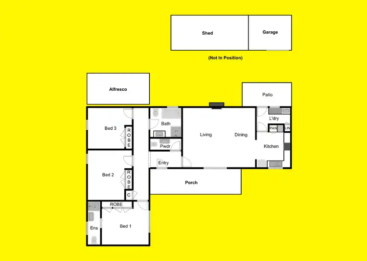 Floorplan of Homely house listing, 11 Avocat Avenue, Red Cliffs VIC 3496