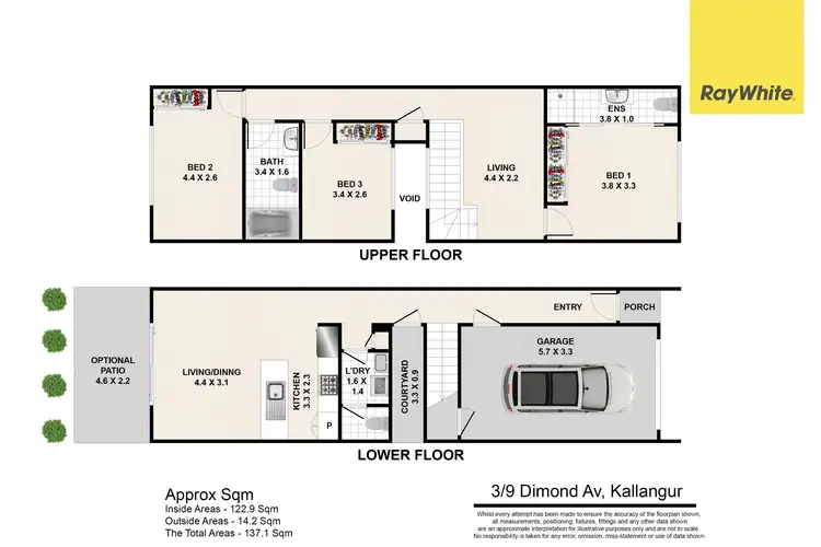 Floorplan of Homely unit listing, 3/9 Diamond Avenue, Kallangur QLD 4503