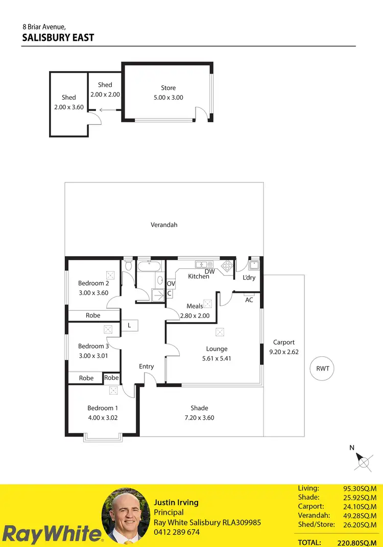 Floorplan of Homely house listing, 8 Briar Avenue, Salisbury East SA 5109