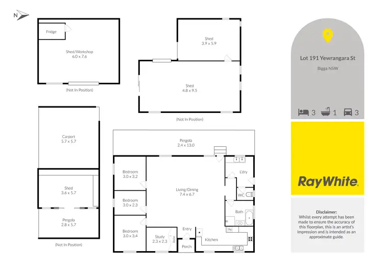 Floorplan of Homely rural property listing, Lot 191 Yewrangara Street, Bigga NSW 2583