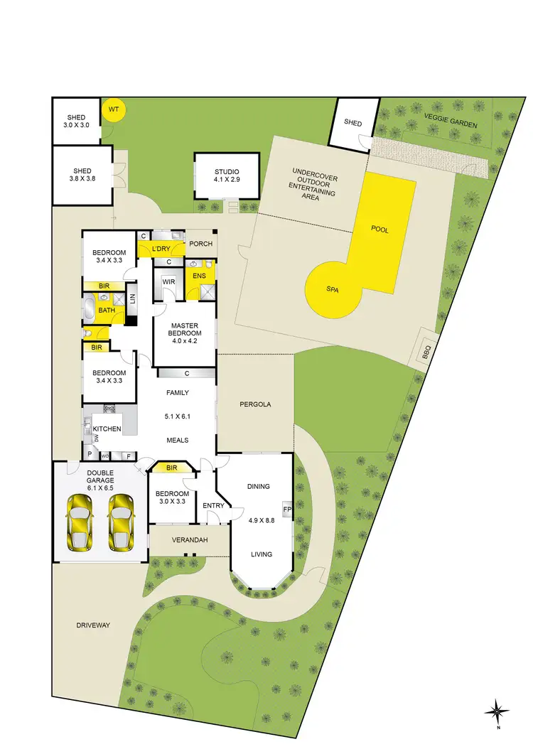Floorplan of Homely house listing, 8 Hemswell Court, Highton VIC 3216